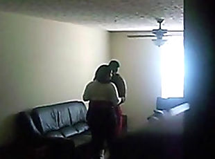 Fat darksome legal age teenager secretly filmed by her sugar dad
