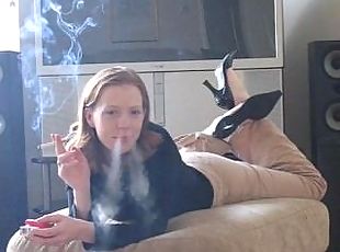 amatör, fetisch, rökning