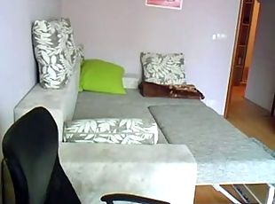 Home sex on hidden cam Russian couple