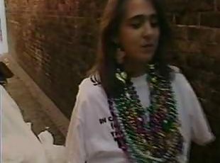 Jamie and Lori flash at Mardi Gras 1998