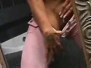 Sexy bodybuilder fingering cunt and squirting