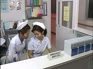 медсестра, японки, целуются