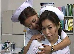 infermiere, giapponesi, baci