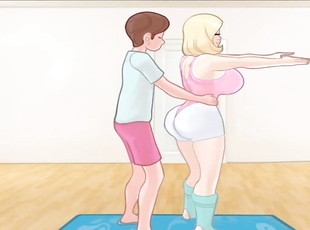 SexNote Gallery Erection in yoga class