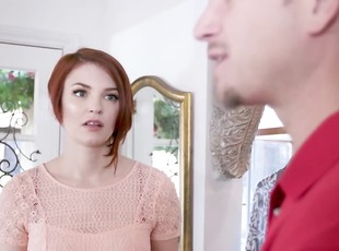 Bree Daniels is a hot, red haired woman who likes sex in the dressing room