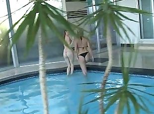 piscine, coquine, bikini