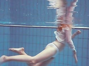 schwimmbad, bikini, unterwasser