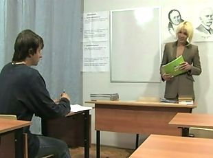 orosz, iskolás, tanárnő