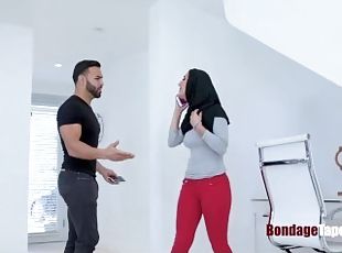 Sister in HIJAB fucked by BROTHER- BDSM