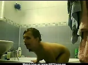 Two Hot Teens In Shower