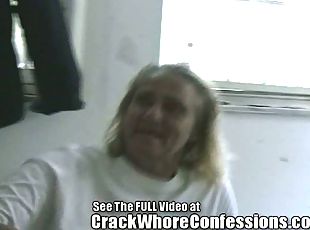Nasty crack whore on camera